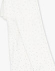 Ivory foam tights with silver polka dots. FRECOLETTE / 23E4PFI1COL005