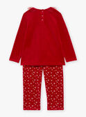 Red velvet Christmas pyjama set GRUPAYETTE / 23H5PFG2PYJ050