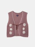 Mauve CARDIGAN WHITHOUT SLEEVES MAGIETTE / 25E2PF71CSM328