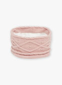 Pink cable-knit snood GIDIANA / 23H4BF51SNO307