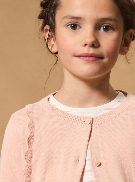 Peach CARDIGAN MIXCAETTE 2 / 25E2PF52CAR311