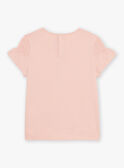 Pale pink t-shirt with parrot print FITETETTE / 23E2PFD2TMCD300