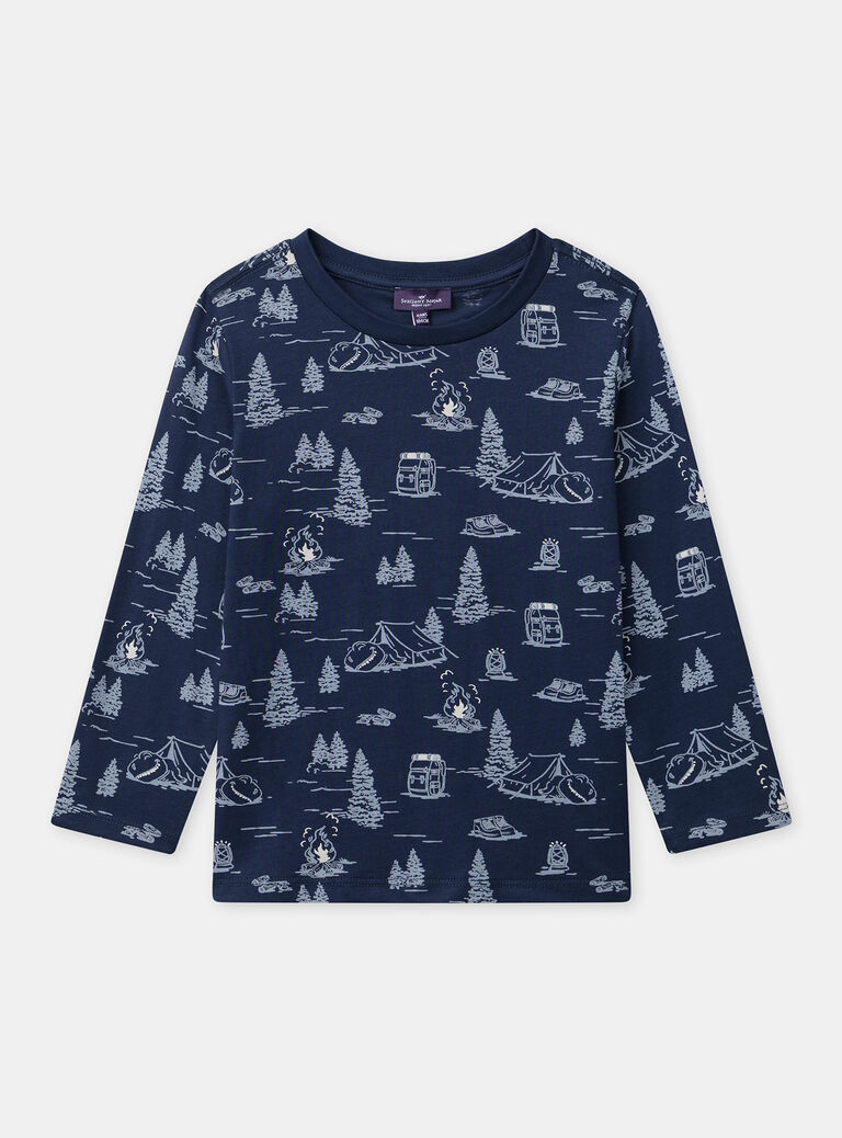 Brown TEE SHIRT LS NLEOPAGE / 25H3PGT3TMLI811