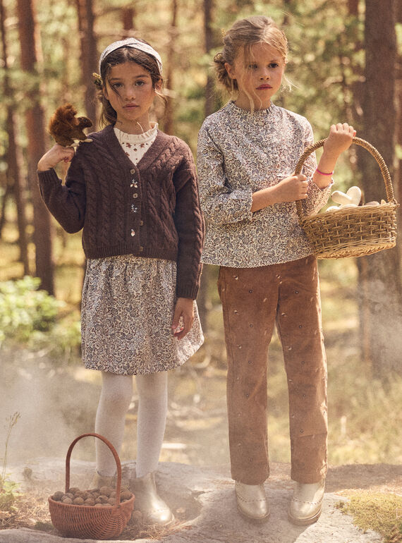 Brown CARDIGAN NLECARETTE / 25H2PFT1CAR816