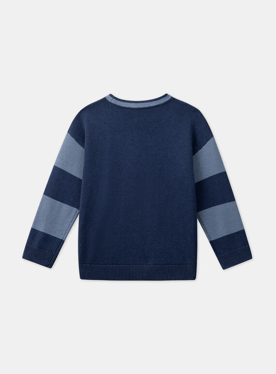 Blue long-sleeved cashmere cardigan LEGILAGE / 24H3PGJ1GILC230