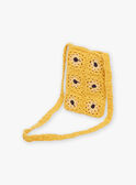 Mustard yellow crochet tote bag FLISACETTE / 23E4PFP1BESB106
