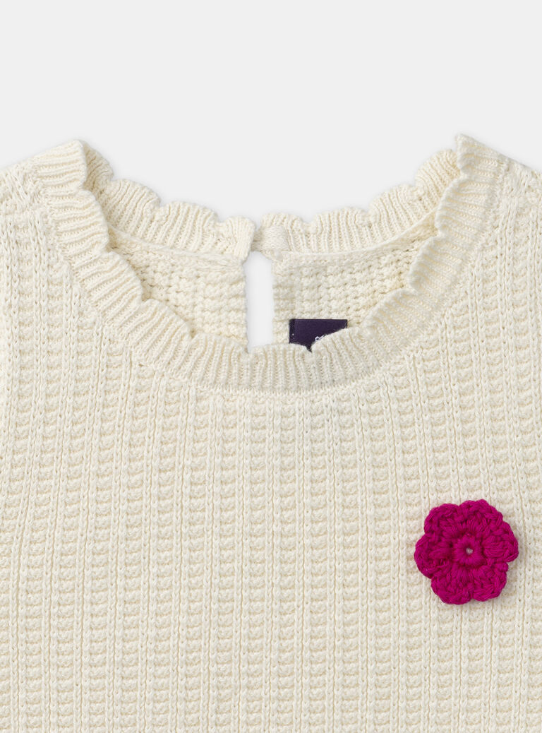 Off white CARDIGAN WHITHOUT SLEEVES NAARIA / 25H1BFJ1CSM002