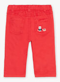 Red tubique pants FAKIAN / 23E1BGC2PAN410