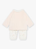 Pink and ecru velvet pajamas GODELENA / 23H0NFB2ENS301