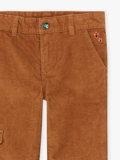 Boy's brown corduroy pants BUAZAGE / 21H3PGQ3PAN802