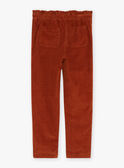 Cinnamon velvet pants GLANGUETTE / 23H2PFI1PAN809