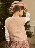 Pink copper CARDIGAN WHITHOUT SLEEVES LOIPULETTE / 24H2PFU1CSMK007
