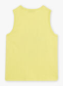 Blue tank top with shark design child boy CYDEBAGE4 / 22E3PGT2DEB108