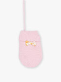 Pink knitted mittens FIMACHA / 23E4BF51GAN030