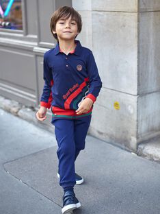 Child boy's navy blue, red and green jogging suit BODIDAGE / 21H3PGM2PANC228