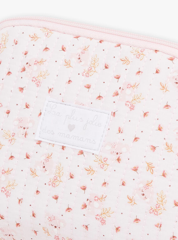Soft pink birth kit with floral print FONTAINA / 23E0AF61TRN321