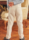 Beige suit trousers KRESAMAGE / 24E3PGL1PANA016