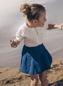 Blue pleated denim skirt LEJUPETTE / 24H2PFJ1JUPP272