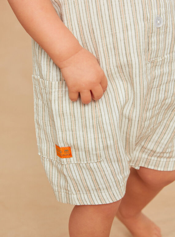 Khaki striped jumpsuit KATIMMY / 24E1BGO1CBL001