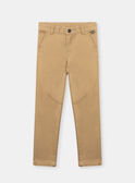 Slim-fit coffee-coloured trousers KAPANTAGE / 24E3PG31PANI820