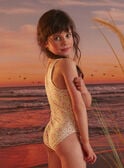 Nude reversible swimsuit with floral print KLUREVETTE / 24E4PFG3D4KD319