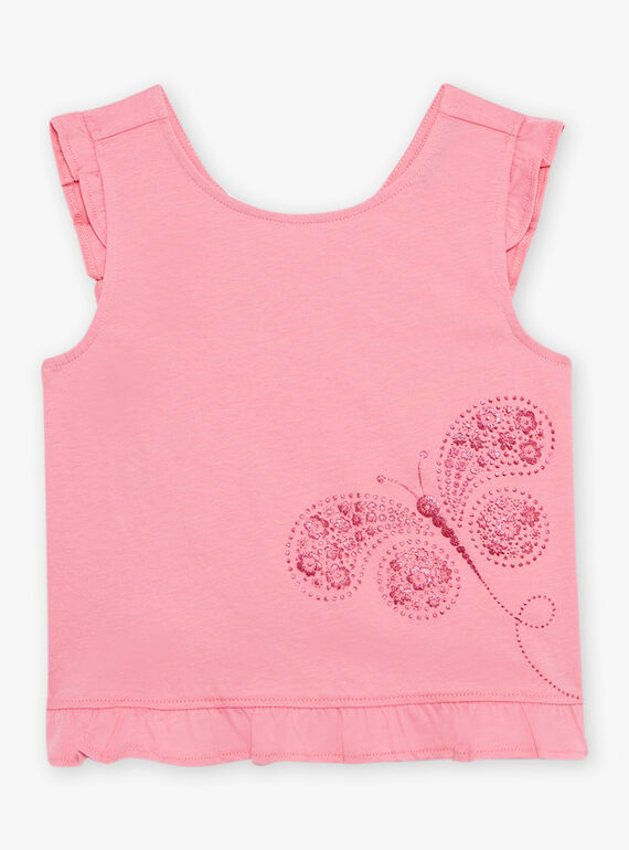 Child girl malabar butterfly tank top CAUJERETTE 1 / 22E2PFT4DEBD308