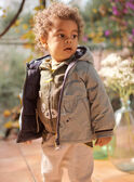 Baby boy's reversible water green jacket CIENZO / 22E1BGG1DML614