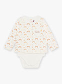 Baby Boy Sky Printed Bodysuit and Scarf CAARLO / 22E1BG71BOD001