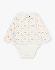 Baby Boy Sky Printed Bodysuit and Scarf CAARLO / 22E1BG71BOD001