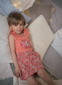Child girl peach floral print nightdress CHOUJIETTE / 22E5PF51CHN413