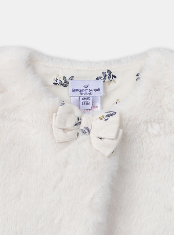 Ivory CARDIGAN WHITHOUT SLEEVES LATIFENE / 24H1BFT1CSM005