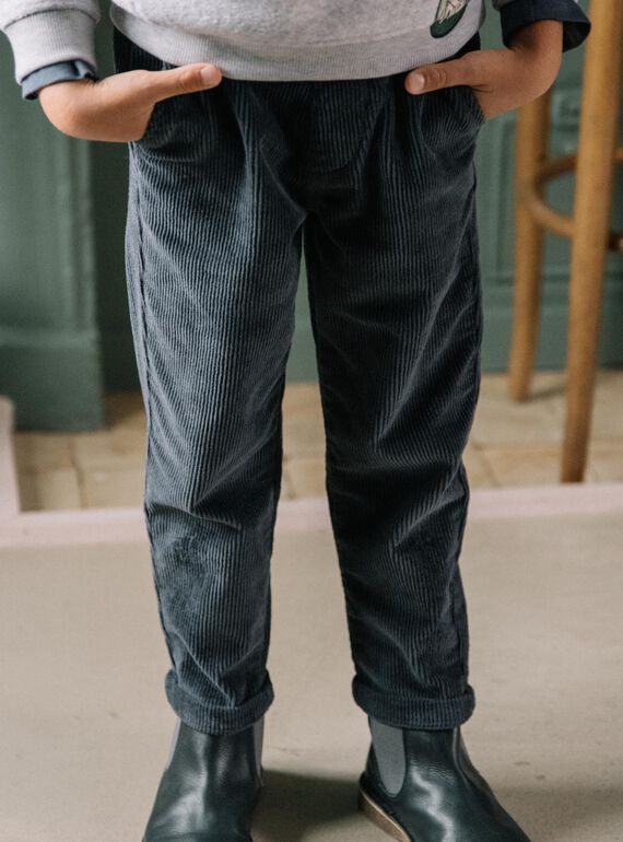Dark grey pants DEVORAGE / 22H3PGR1PANJ900