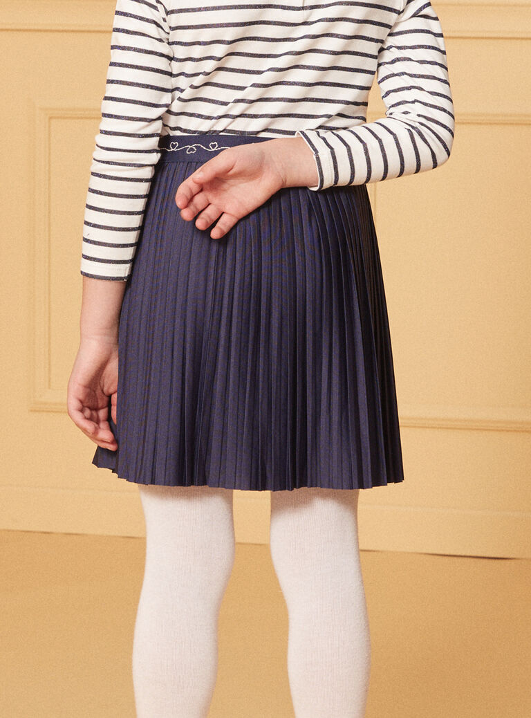 Navy SKIRT LIRAMETTE 2 / 24H2PF93JUP070