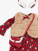 Mon Adorable Poupée doll set, dress, vest, bag and earmuff SMAFA0050TH7 / 23J7GF35HPO099