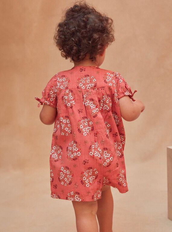 Printed terracotta jumpsuit KANELA / 24E1BFE1CBLE415