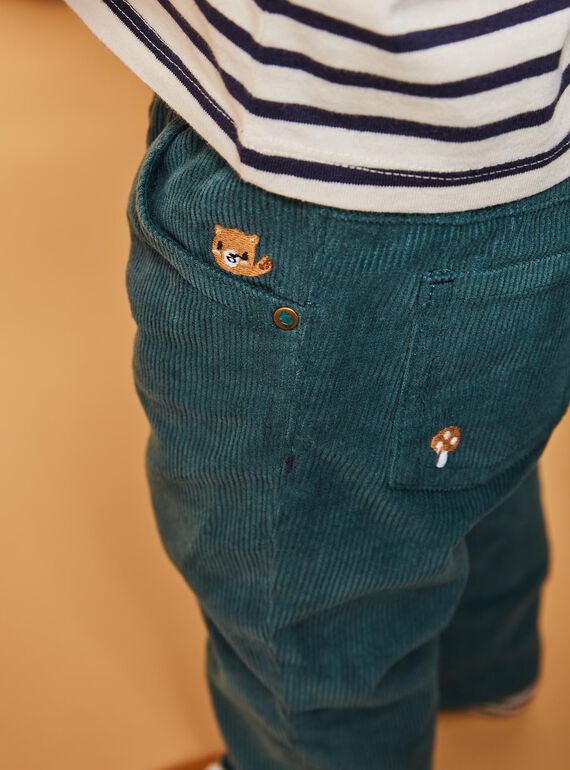 Duck blue corduroy pants DANOE / 22H1BGU2PAN714