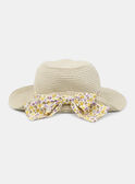 Straw hat with a floral print KOCHAPETTE / 24E4PFD1CHA808