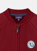 Burgundy KIDS CARDIGAN LARILAGE / 24H3PGR1GIL501