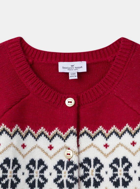 Red CARDIGAN NRECARETTE / 25H2PFY1CAR050