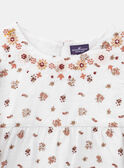Ecru floral blouse KROBELETTE / 24E2PFE2CHE001