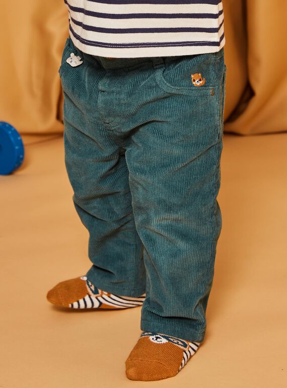 Duck blue corduroy pants DANOE / 22H1BGU2PAN714