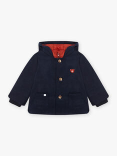 Baby Boy Navy Blue Wool Coat BIOSCAR / 21H1BGD1MAN622