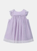 Parma violet pleated tulle dress KAFARAH / 24E1BFL3ROB320