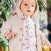 Baby boy beige hooded vest