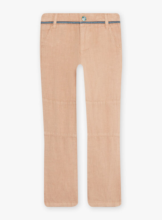 Child boy sandy linen pants CIBLOAGE / 22E3PGJ1PAN812