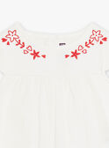Baby girl ecru jersey blouse CAURALIE / 22E1BFP1TMC001