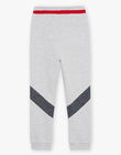 Mouse grey striped joggers with blue details FRIMOUAGE2 / 23E3PGJ4JGB943
