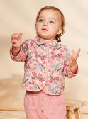 Old pink quilted jacket with flower print FAIMIMI / 23E1BFD2CARD318