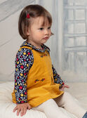 Baby girl saffron yellow dress BAESTELLE / 21H1BF51CHS109