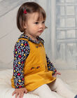 Baby girl saffron yellow dress BAESTELLE / 21H1BF51CHS109